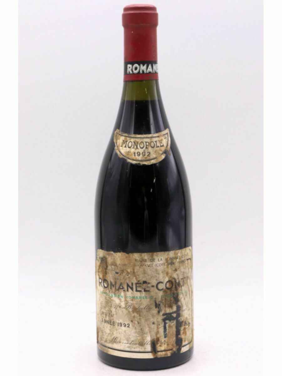 De La Romanee Conti Romanee Conti Grand Cru 1992