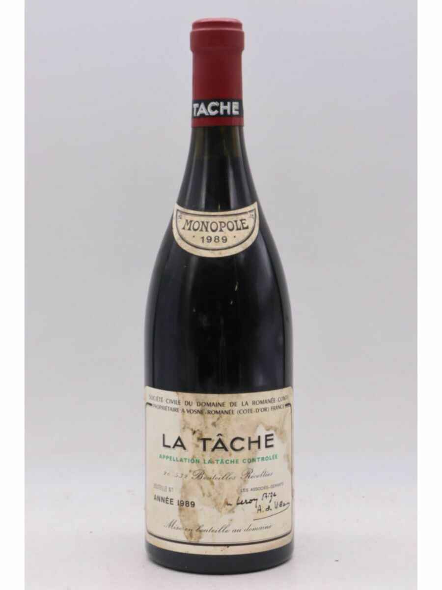 De La Romanee Conti La Tache Grand Cru 1989