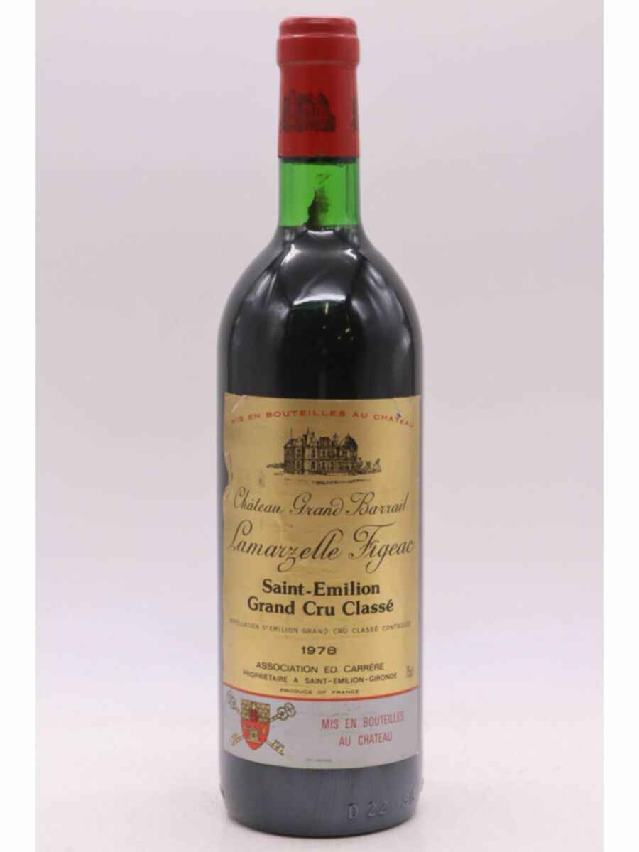 Chateau Grand Barrail Lamarzelle Figeac 1978