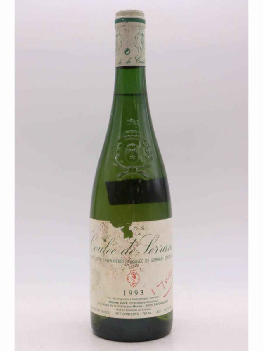 Nicolas Joly Savennieres Clos De La Coulee De Serrant 1993