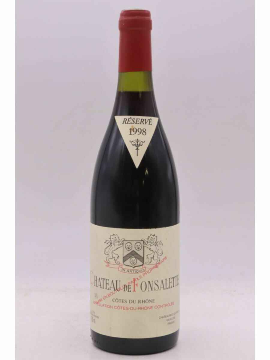 Rayas Chateau De Fonsalette Reserve 1998