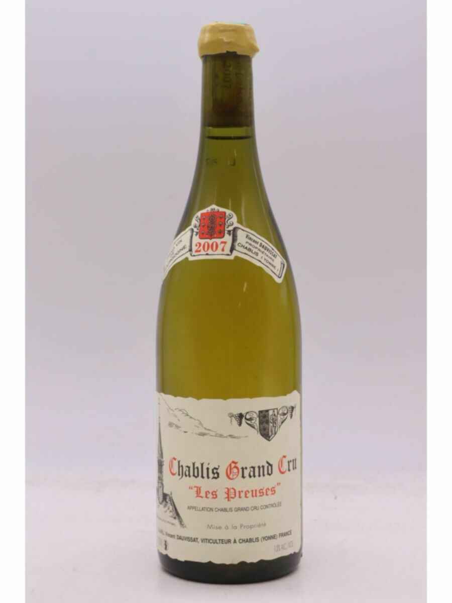Vincent Dauvissat Chablis Les Preuses Grand Cru 2007