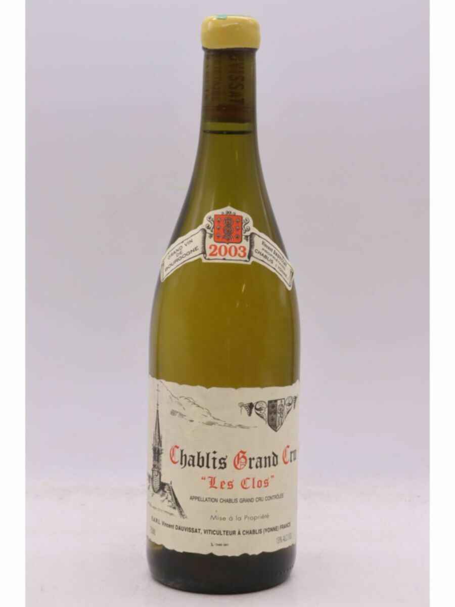 Vincent Dauvissat Chablis Les Clos Grand Cru 2003