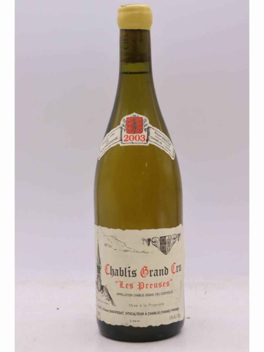 Vincent Dauvissat Chablis Les Preuses Grand Cru 2003