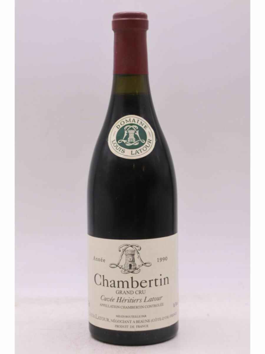 Louis Latour Chambertin Cuvee Heritiers Latour Grand Cru 1990