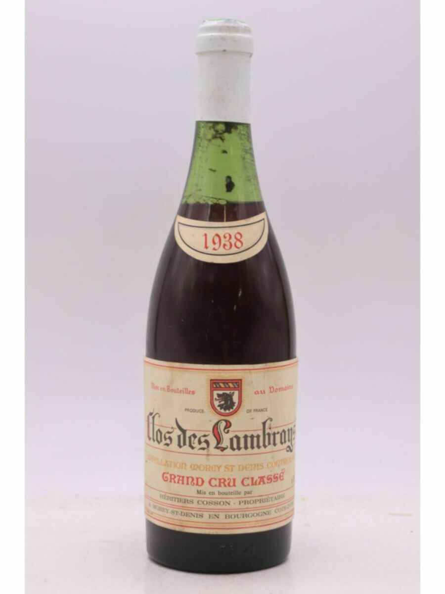 Des Lambrays Clos Des Lambrays Grand Cru 1938