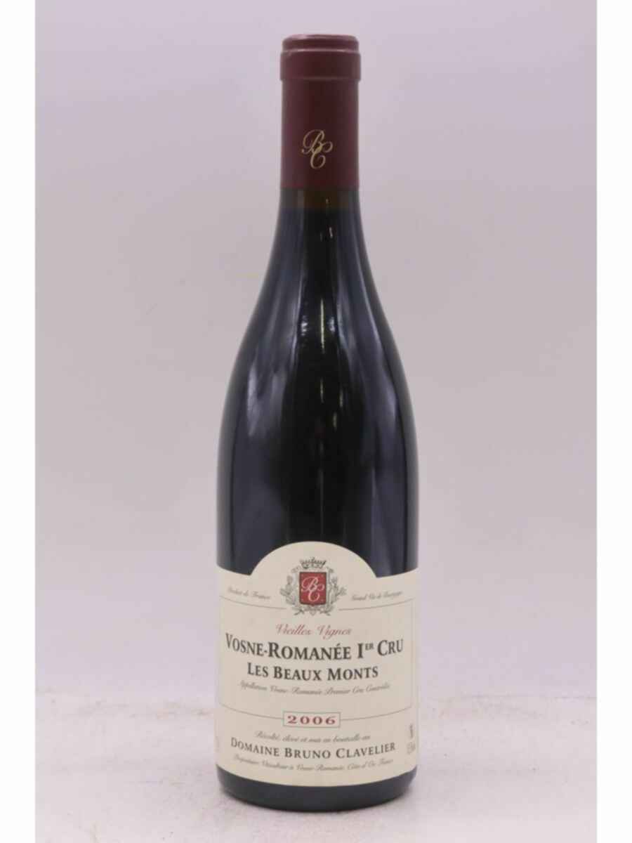 Bruno Clavelier Vosne Romanee Les Beaux Monts 1er Cru 2006