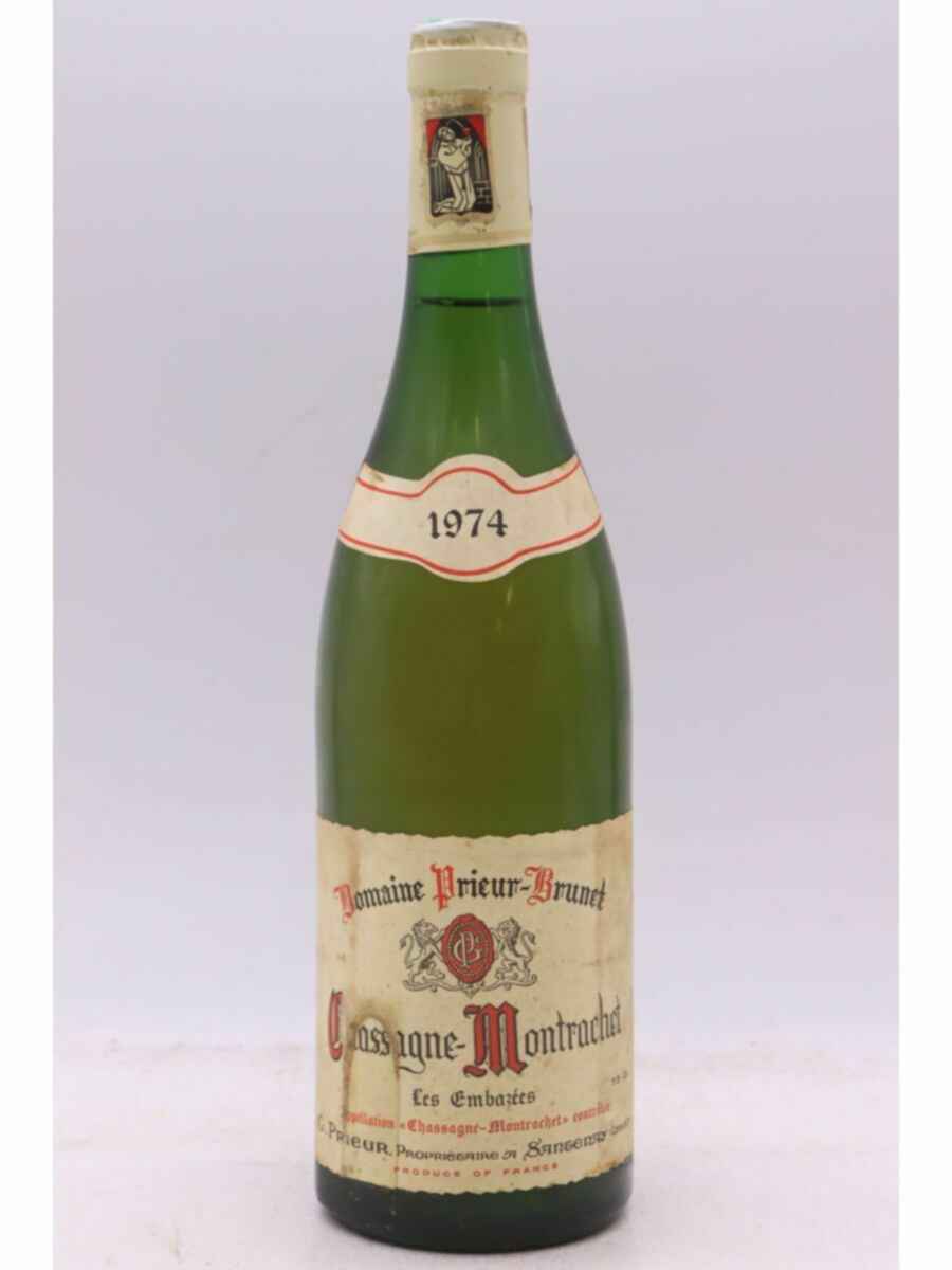 Prieur Brunet Chassagne Montrachet Les Embazees 1er Cru 1974