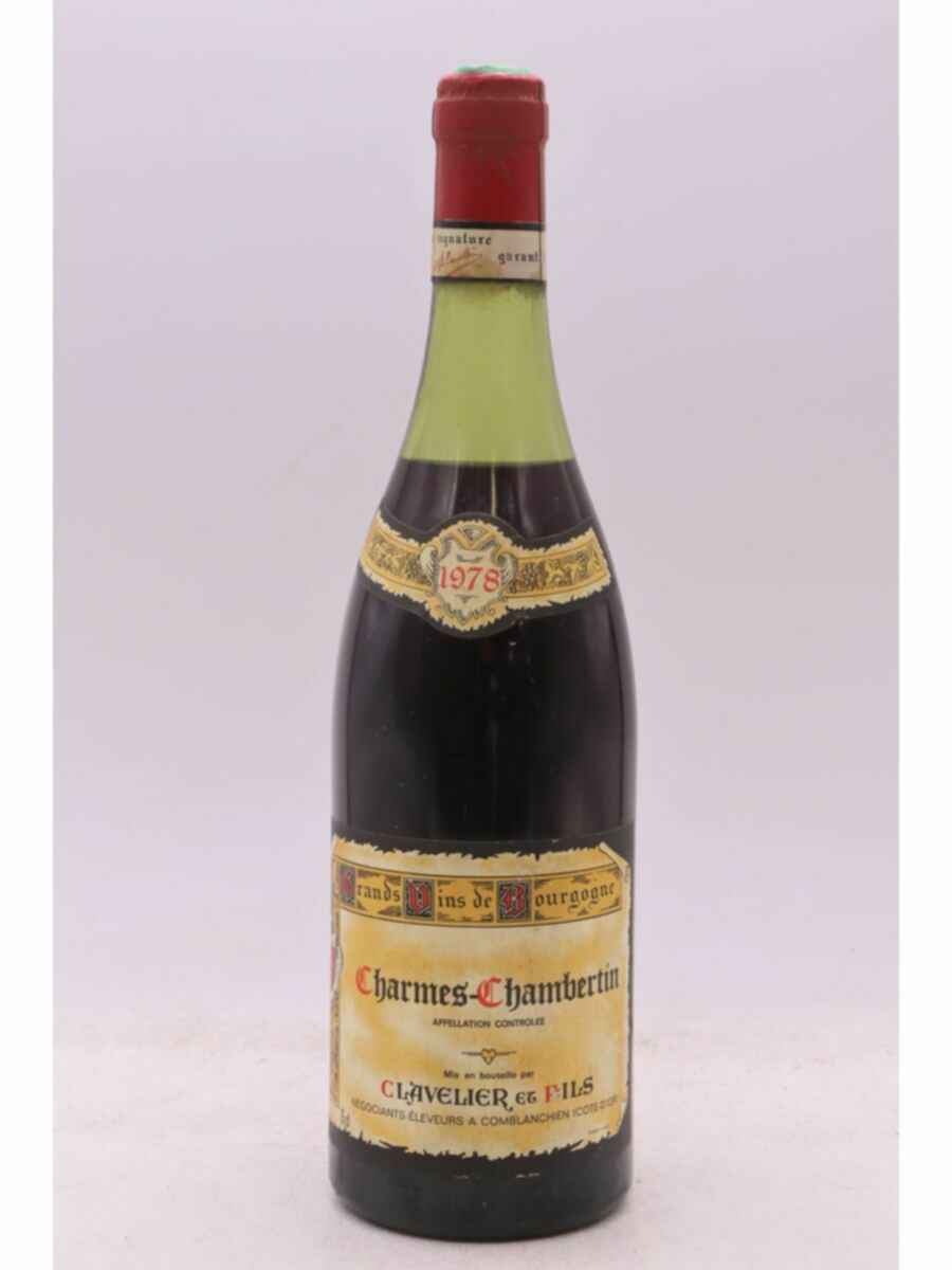 Clavelier Et Fils Charmes Chambertin Grand Cru 1978