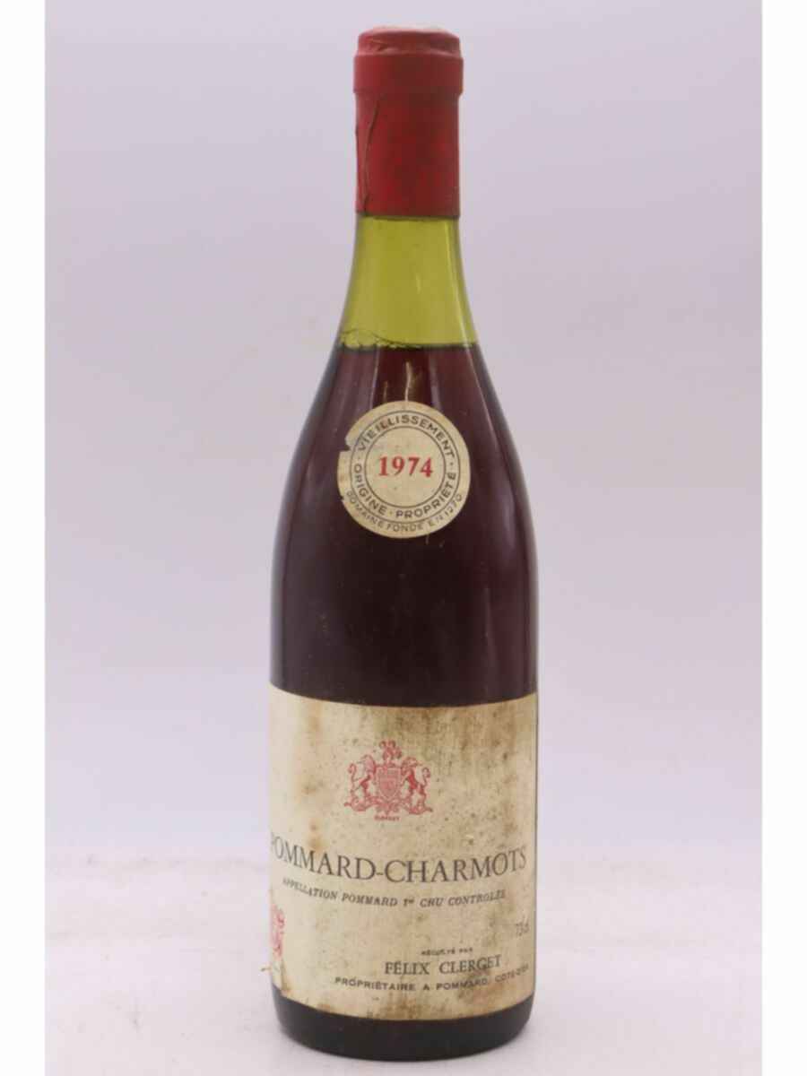 Felix Clerget Pommard Charmots 1er Cru 1974