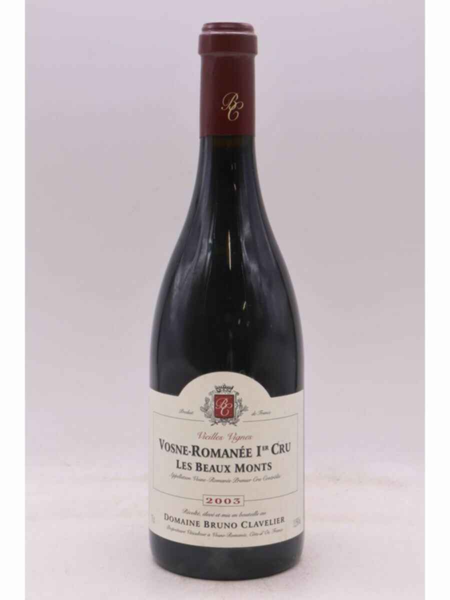 Bruno Clavelier Vosne Romanee Les Beaux Monts Vieilles Vignes 1er Cru 2003