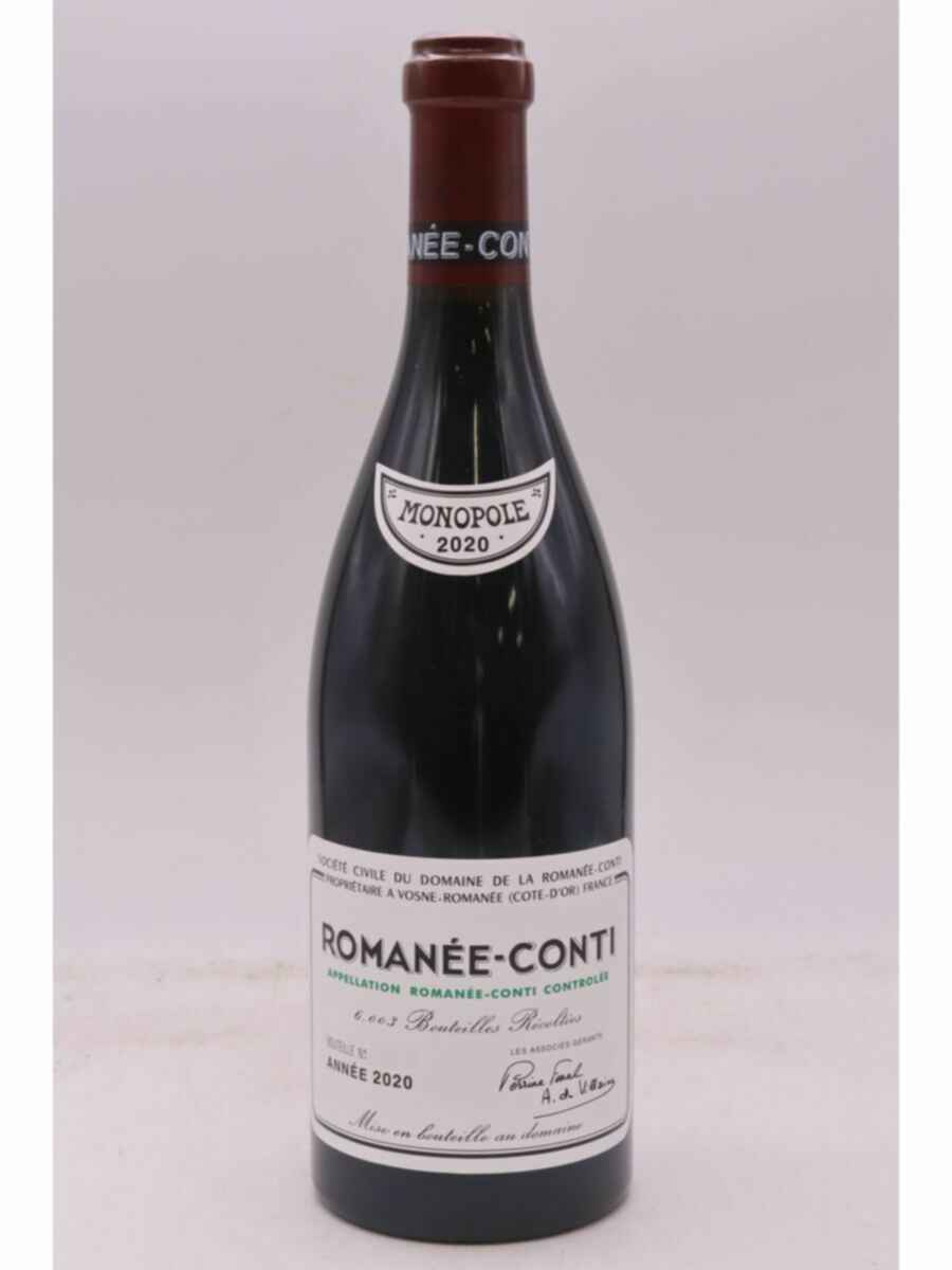 De La Romanee Conti Romanee Conti Grand Cru 2020