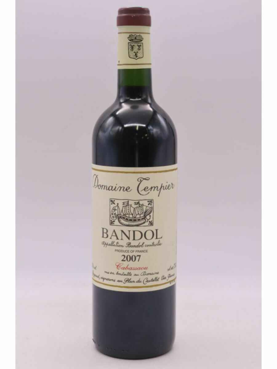Tempier Bandol Cabassaou 2007