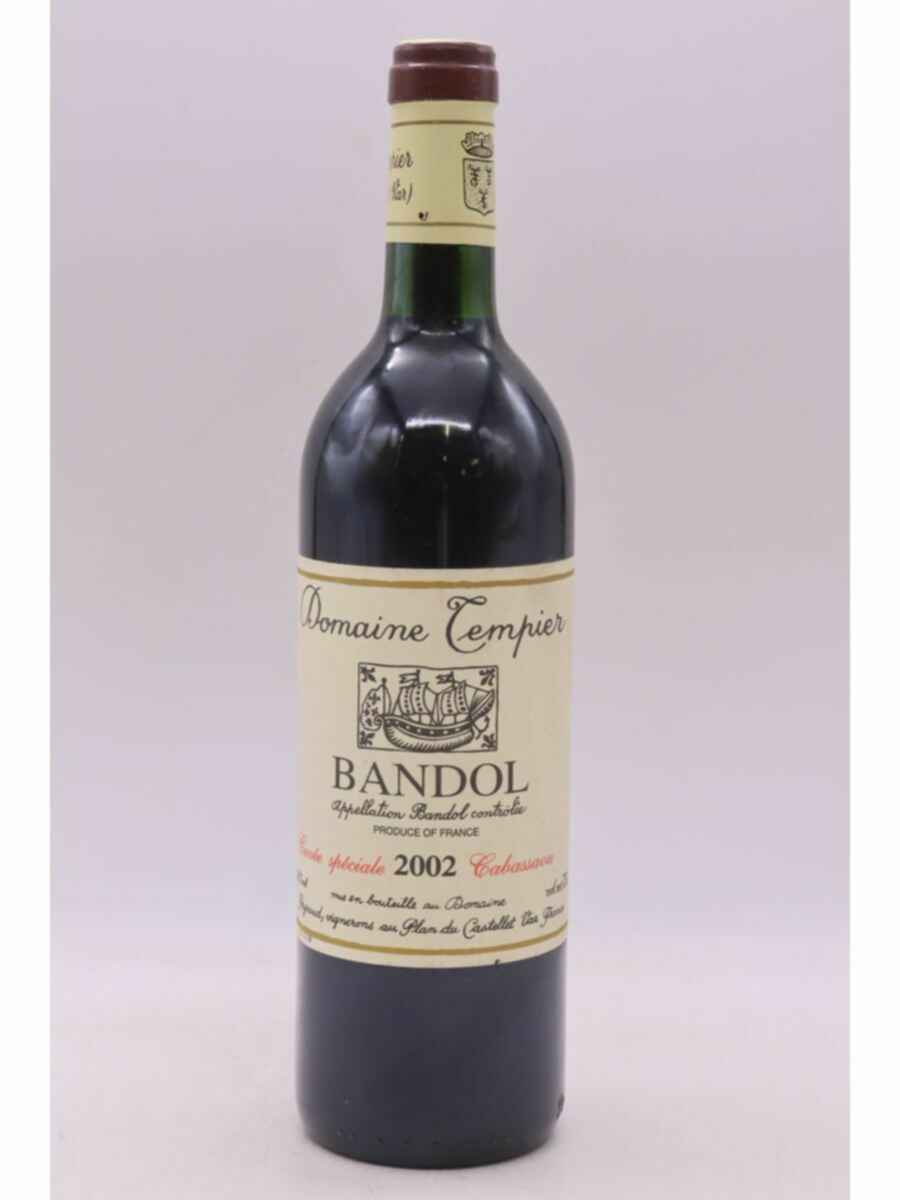 Tempier Bandol Cuvee Speciale Cabassaou 2002