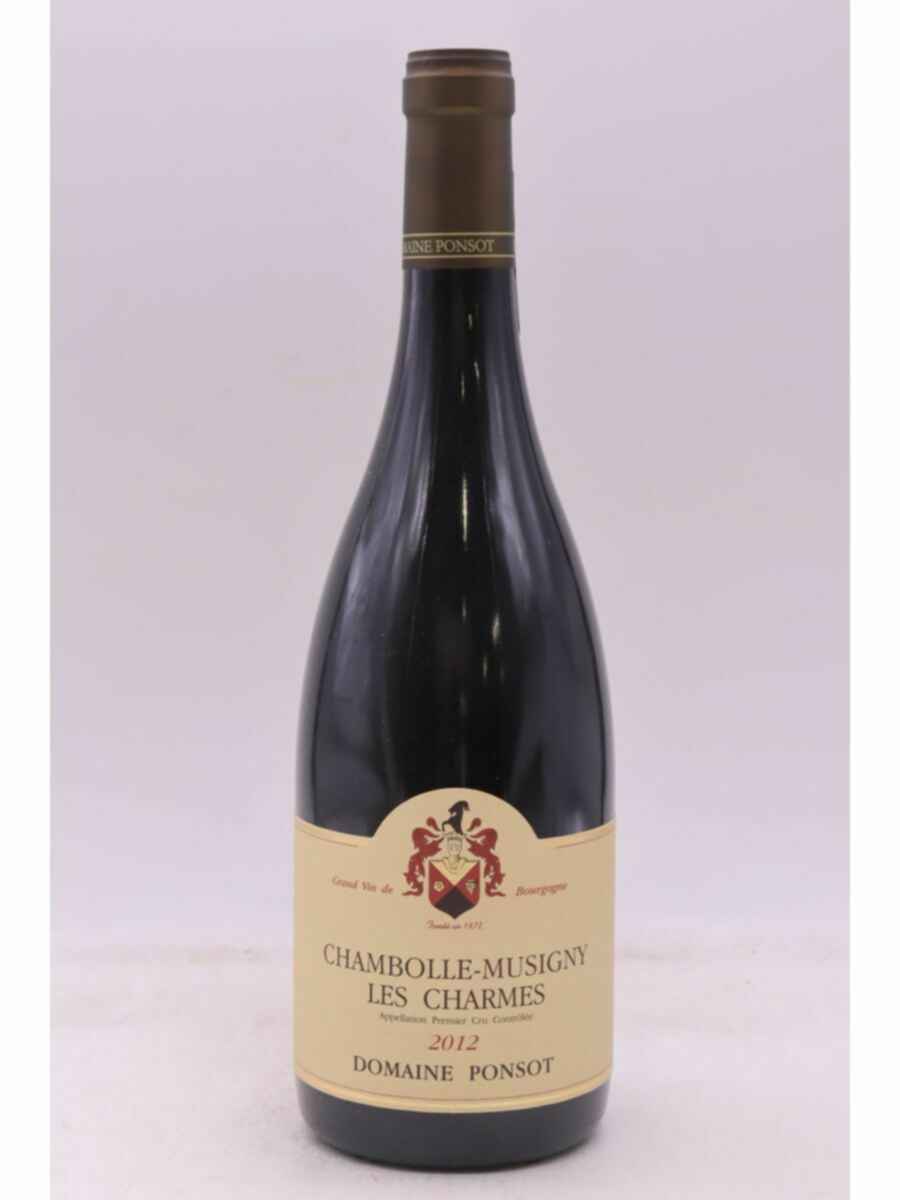 Ponsot Chambolle Musigny Les Charmes 1er Cru 2012