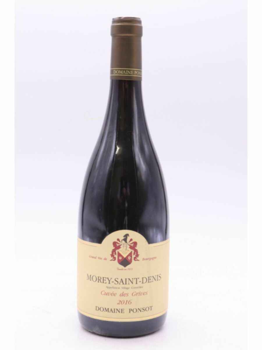 Ponsot Morey St Denis Cuvee Des Grives 2016