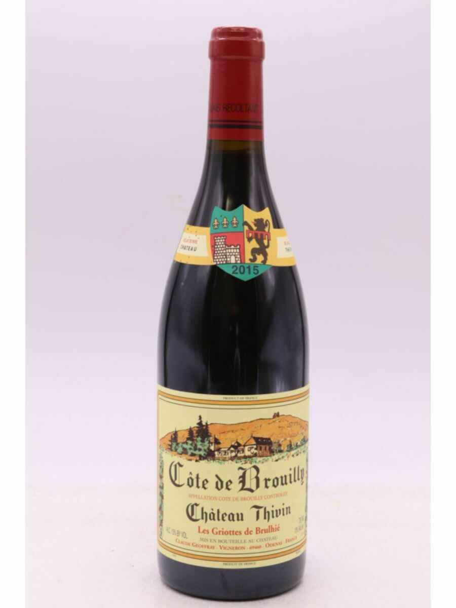 Chateau Thivin Cote De Brouilly Griottes De Brulhie 2015