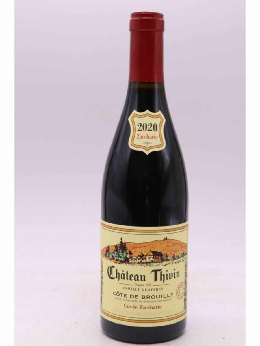Chateau Thivin Cotes De Brouilly Cuvee Zaccharie 2020