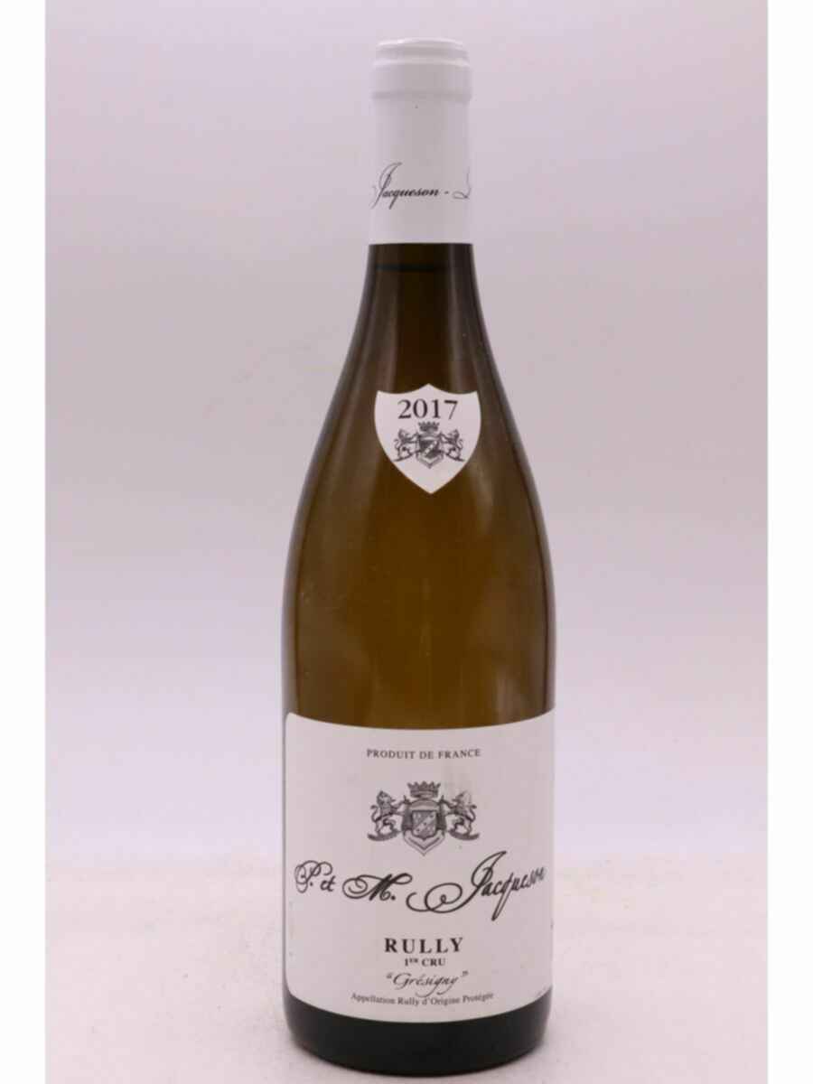 Paul Et Marie Jacqueson Rully Gresigny 1er Cru 2017