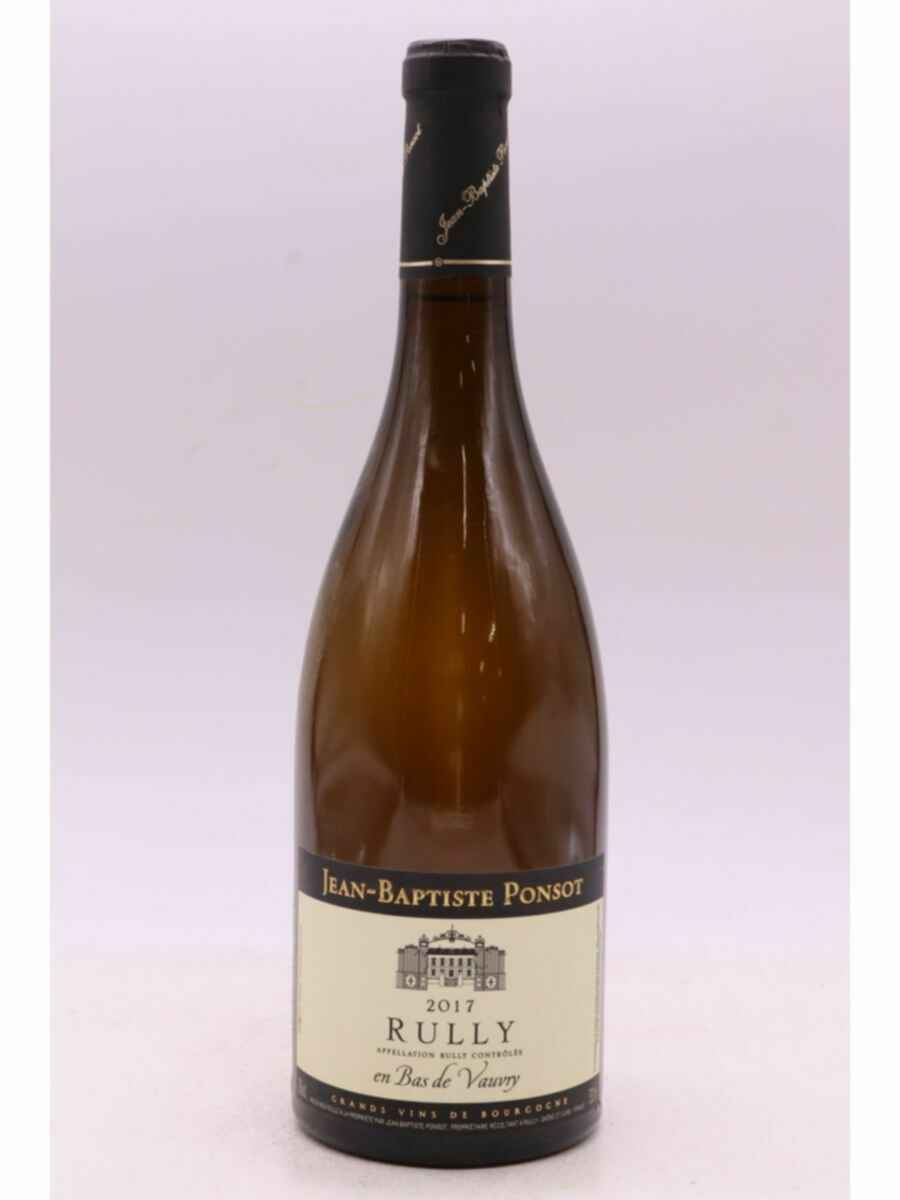 Jean Baptiste Ponsot Rully Blanc En Bas De Vauvry 1er Cru 2017