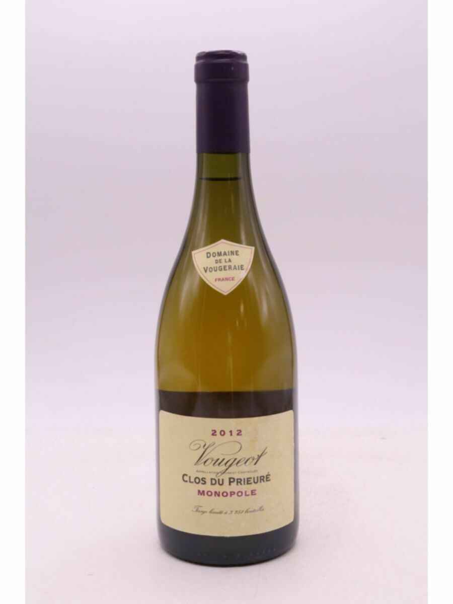 De La Vougeraie Vougeot Blanc Clos Du Prieure 2012