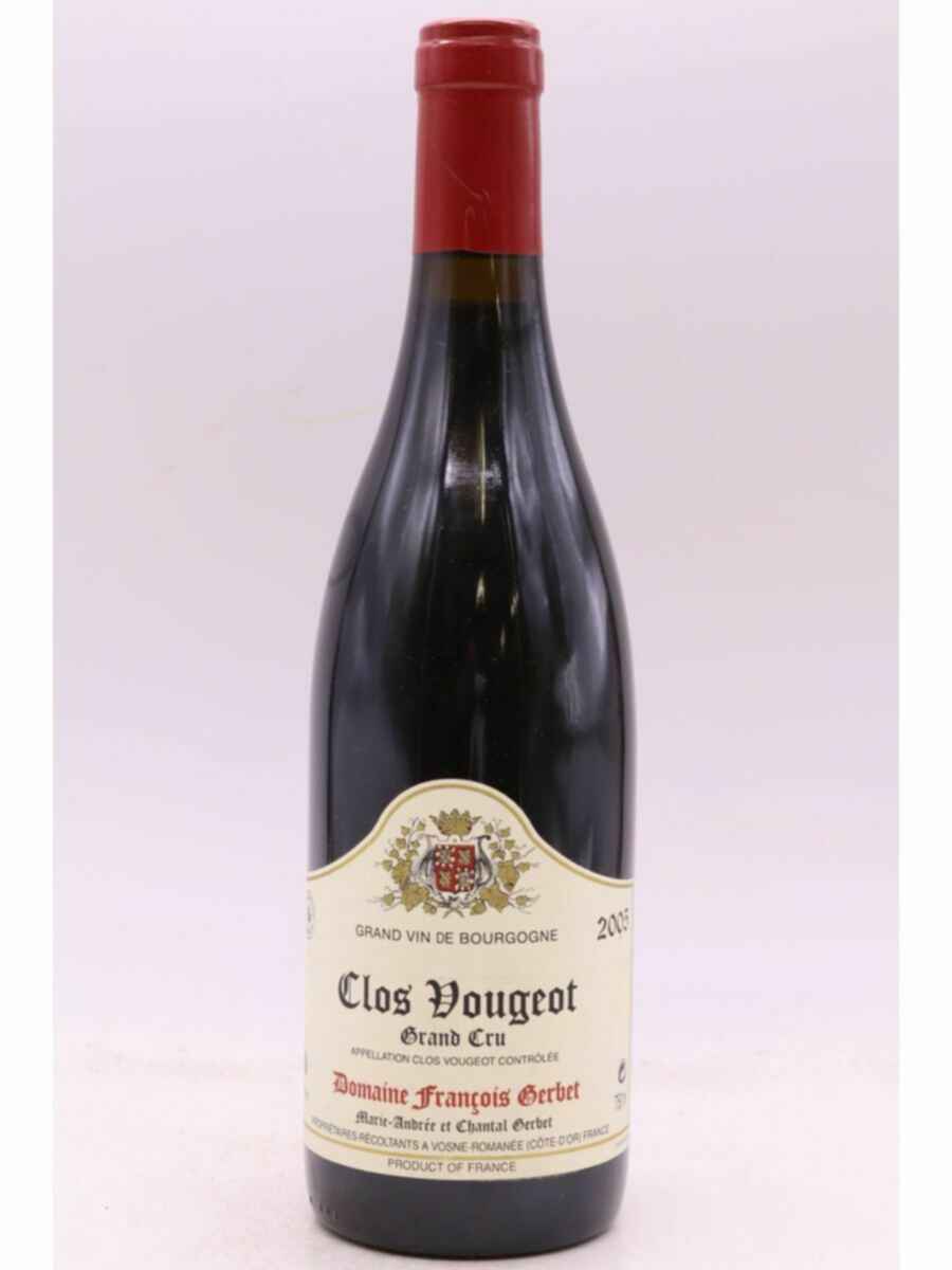 François Gerbet Clos Vougeot Grand Cru, 2005