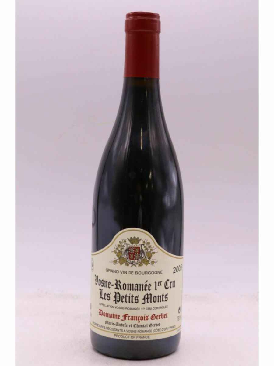François Gerbet Vosne Romanee Les Petits Monts 1er Cru, 2005