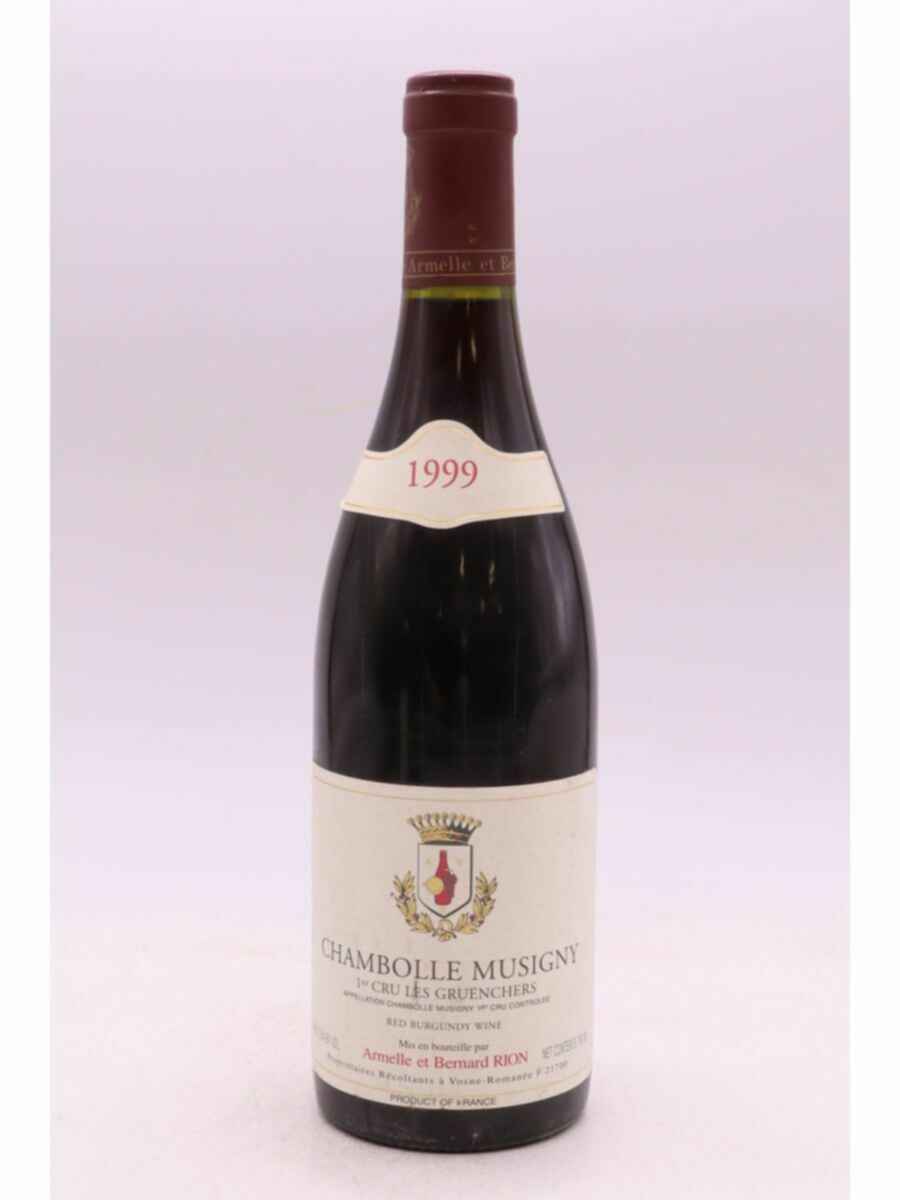 Armelle Et Bernard Rion Chambolle Musigny 1er Cru Les Gruenchers, 1999