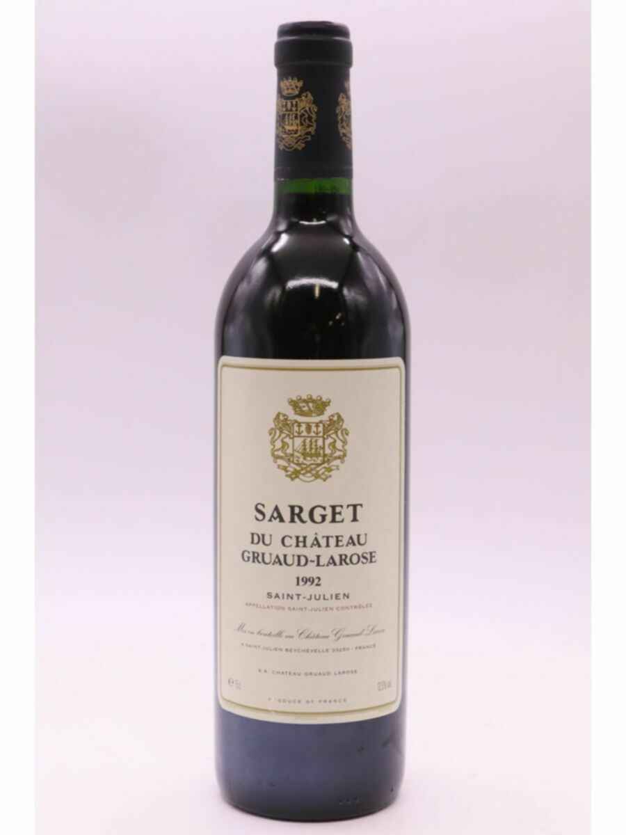 Chateau Gruaud Larose Sarget De Gruaud Larose, 1992