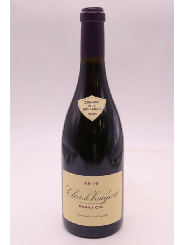De La Vougeraie Clos Vougeot Grand Cru, 2010