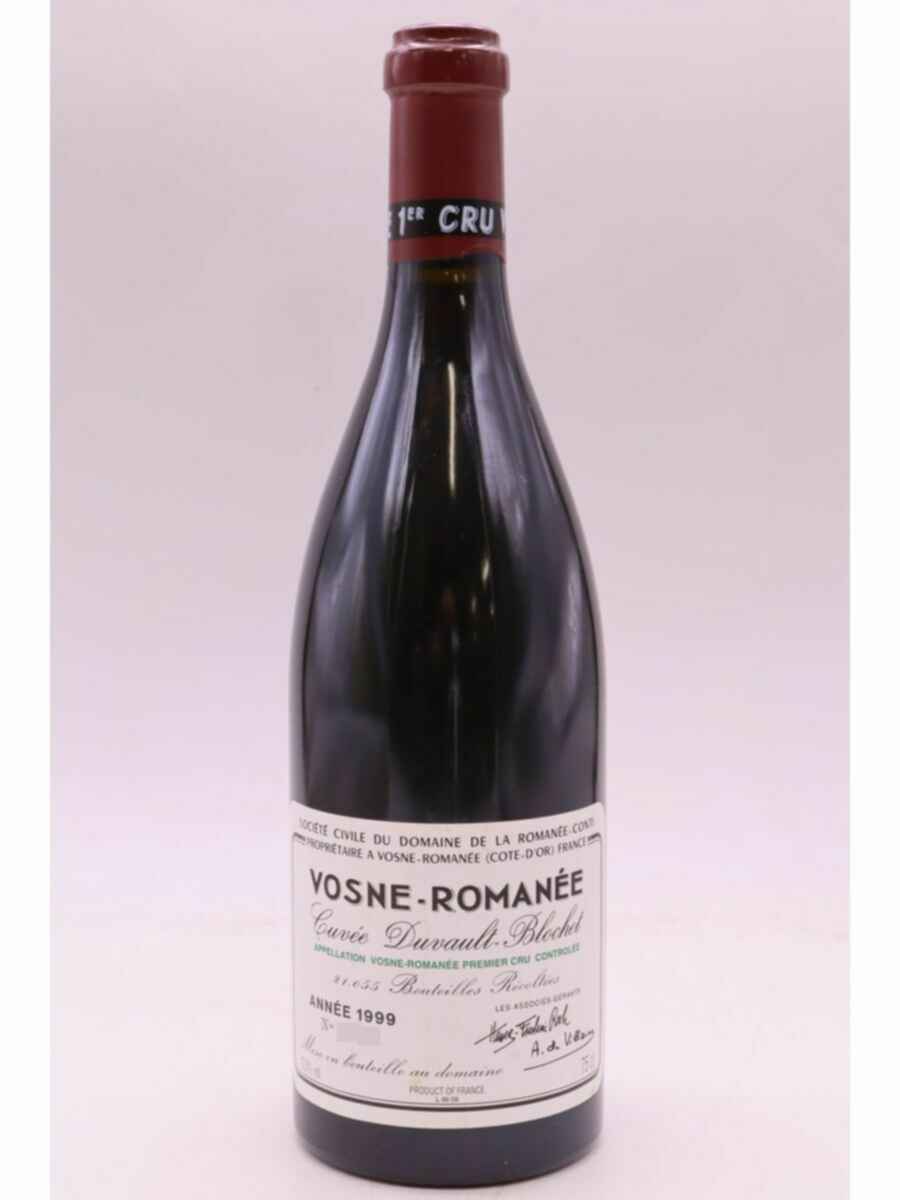 De La Romanee Conti Vosne Romanee Cuvee Duvault Blochet, 1999