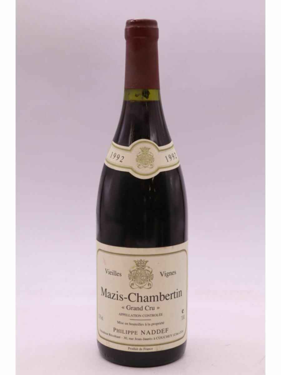 Philippe Naddef Mazis Chambertin Vieilles Vignes Grand Cru, 1992