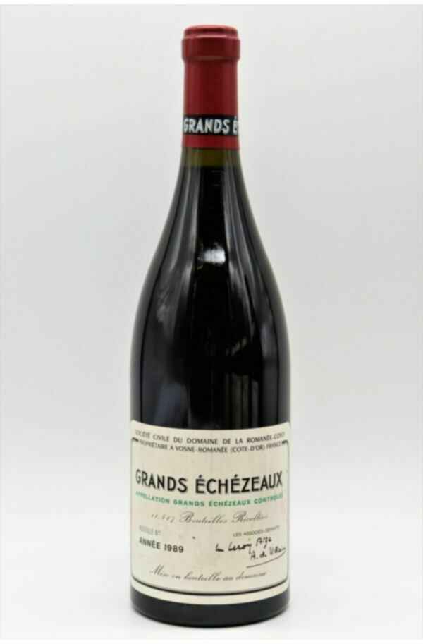 De La Romanee Conti Grands Echezeaux Grand Cru, 1989