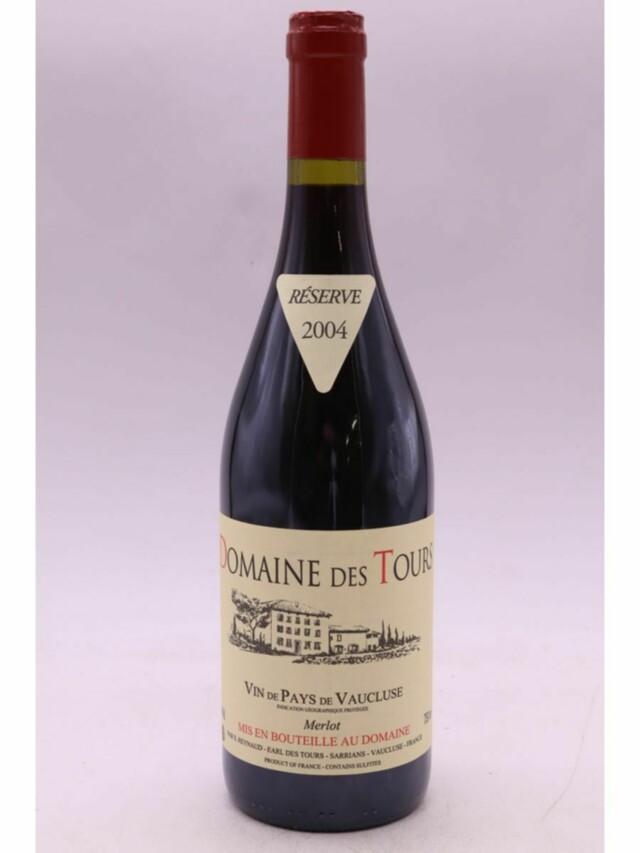 Rayas Domaine Des Tours  Vaucluse Merlot Reserve, 2004