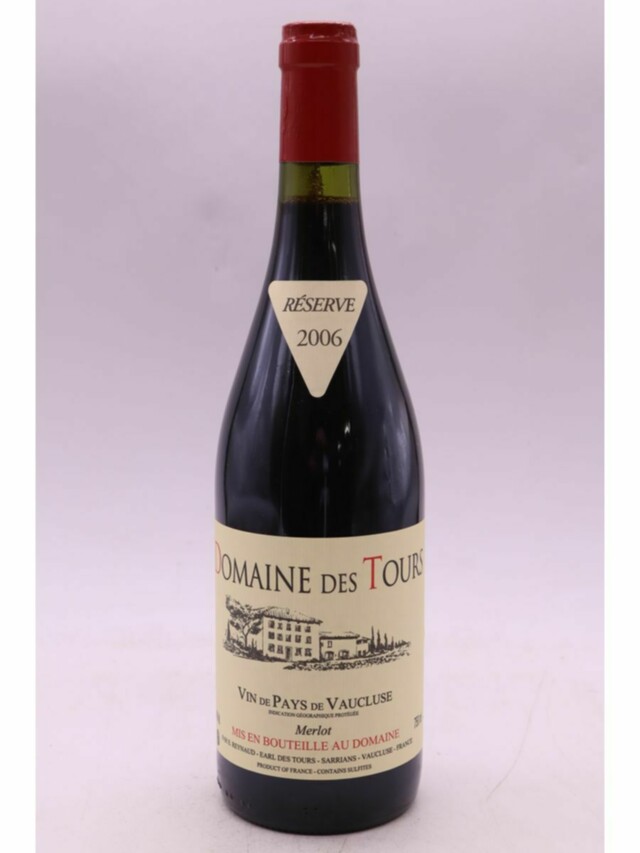 Rayas Domaine Des Tours  Vaucluse Merlot Reserve, 2006