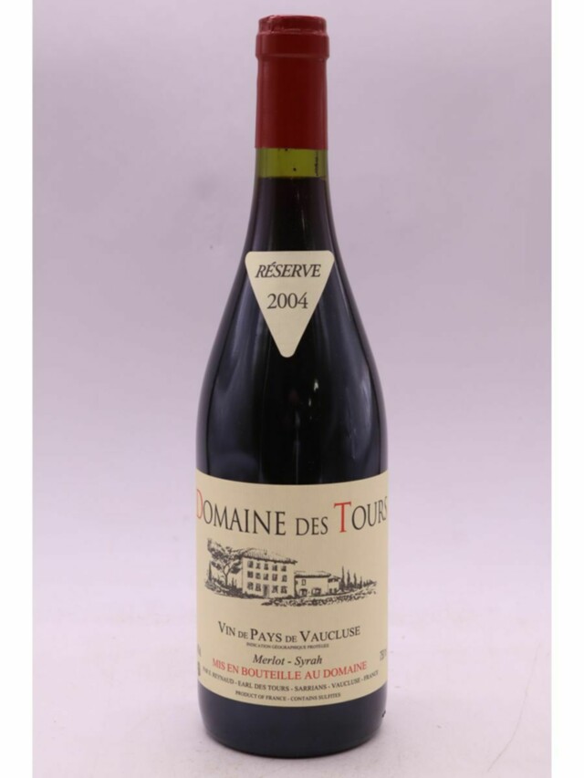 Rayas Domaine Des Tours Vaucluse Merlot-syrah Reserve, 2004