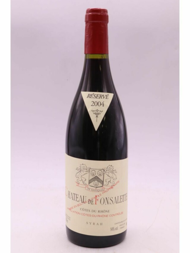 Rayas Chateau De Fonsalette Reserve Syrah, 2004