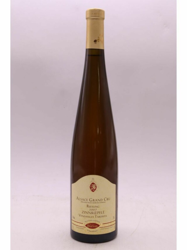 Agathe Bursin Alsace Grand Cru Riesling Zinnkoepfle Vendanges Tardives, 2007