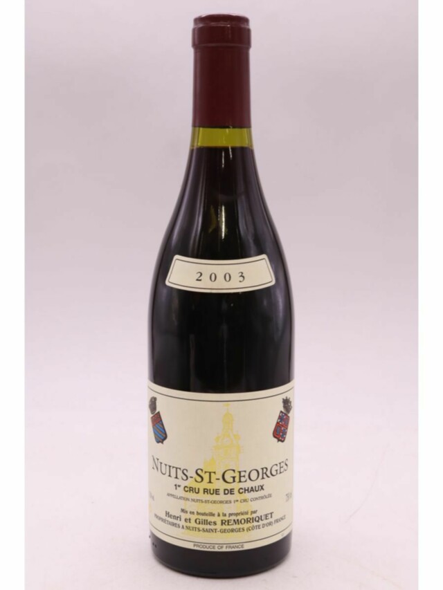 Henri Et Gilles Remoriquet Nuits St Georges Rue De Chaux, 2003