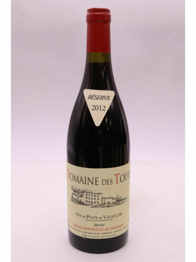 Rayas Domaine Des Tours  Vaucluse Merlot Reserve, 2012