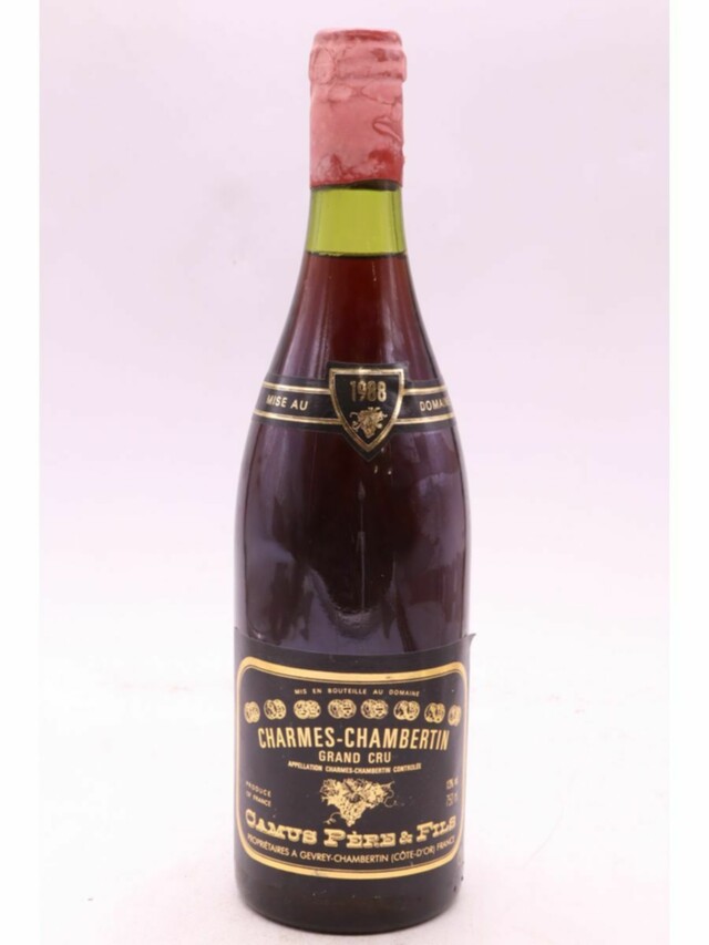 Camus Père Et Fils Charmes Chambertin Grand Cru, 1988
