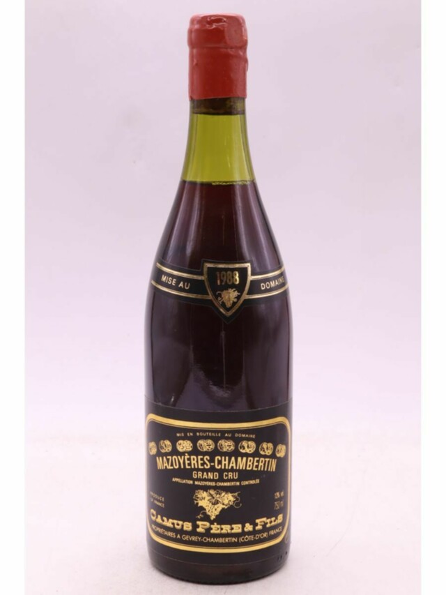 Camus Pere Et Fils Mazoyeres Chambertin Grand Cru, 1988