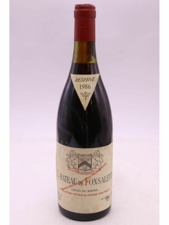 Rayas Chateau De Fonsalette Reserve, 1986
