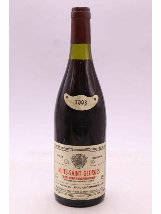 Chopin Gesseaume Nuits Saint Georges Les Charbonnieres Rouge, 1993