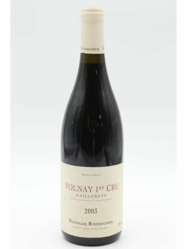 Nicolas Rossignol Volnay Cailleret, 2003
