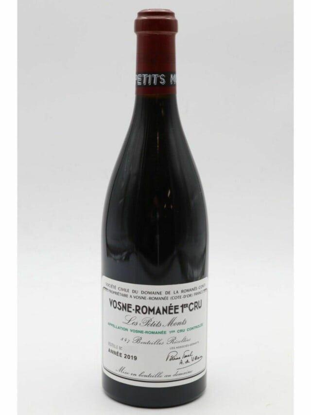 De La Romanee Conti Vosne Romanee Les Petits Monts 1er Cru, 2019
