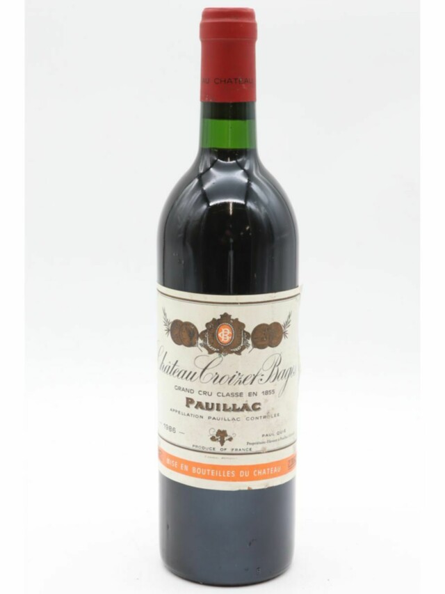 Chateau Croizet Bages, 1986