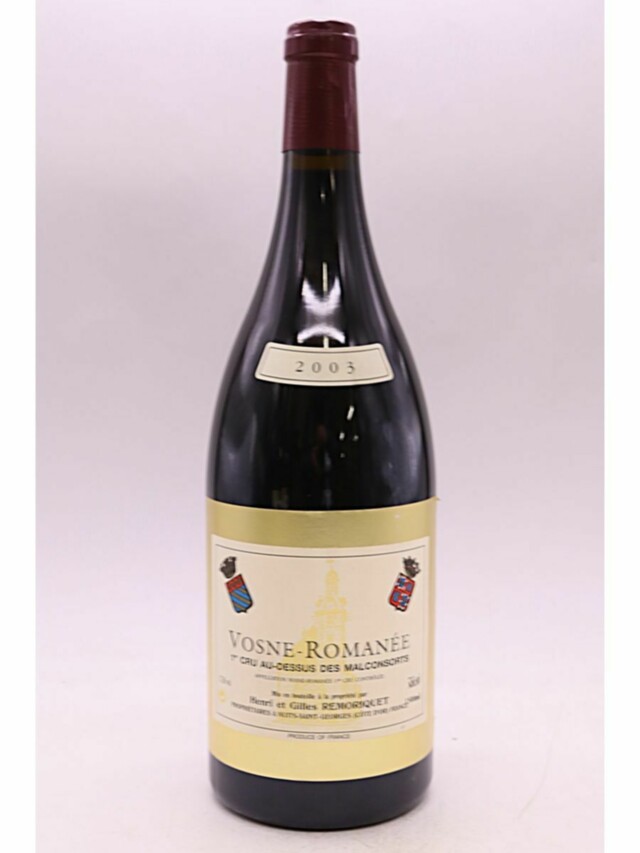 Henri Et Gilles Remoriquet Vosne Romanee Aux Dessus Des Malconsorts 1er Cru, 2003