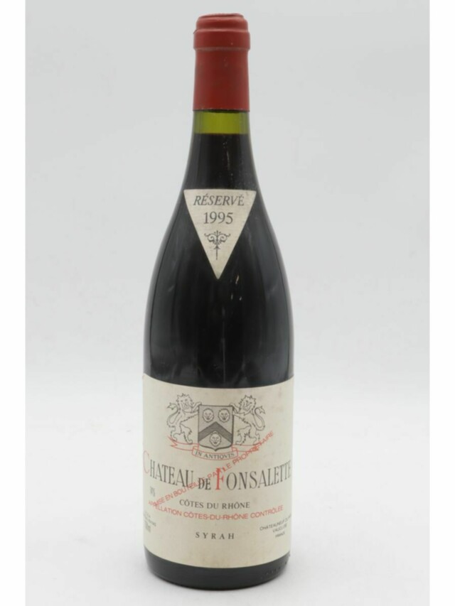 Rayas Chateau De Fonsalette Reserve Syrah, 1995