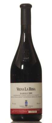 Fontanafredda Barolo La Rosa, 1989